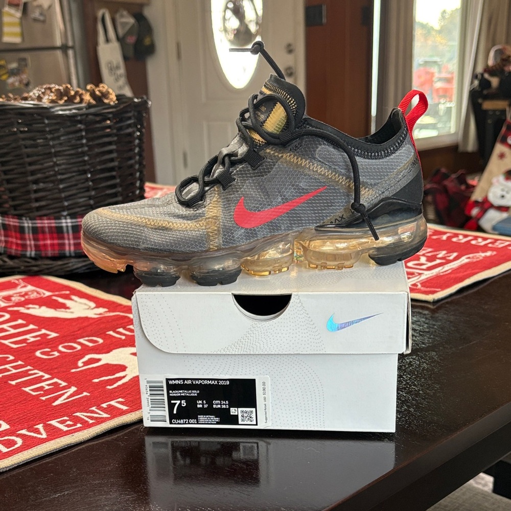 Nike VaporMax with Red and Black Accents